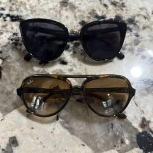 Ray ban women’s sunglasses and Nordstrom sunglasses set.